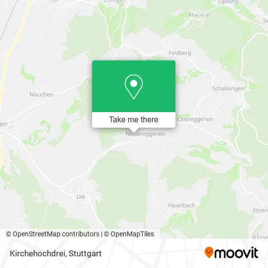 Карта Kirchehochdrei