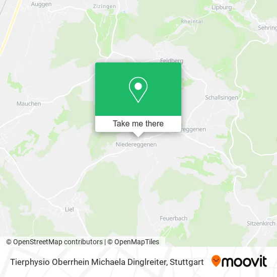 Карта Tierphysio Oberrhein Michaela Dinglreiter