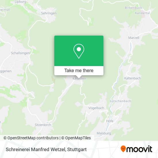 Schreinerei Manfred Wetzel map
