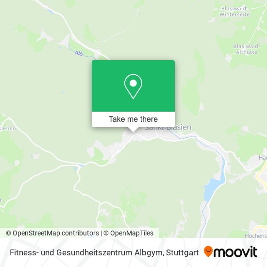 Fitness- und Gesundheitszentrum Albgym map