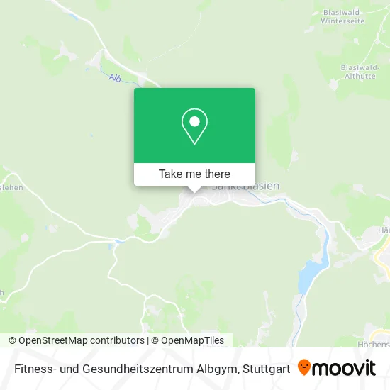 Карта Fitness- und Gesundheitszentrum Albgym