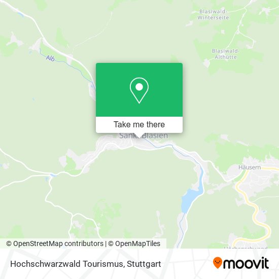 Карта Hochschwarzwald Tourismus