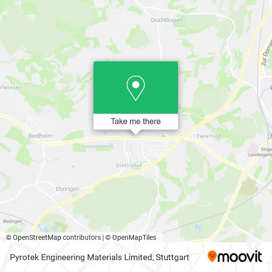 Карта Pyrotek Engineering Materials Limited