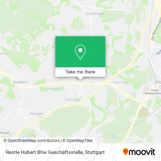 Карта Restle Hubert Bhw Geschäftsstelle