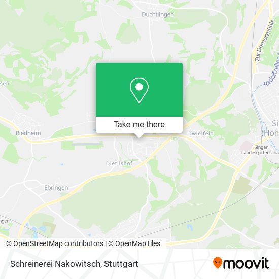 Schreinerei Nakowitsch map