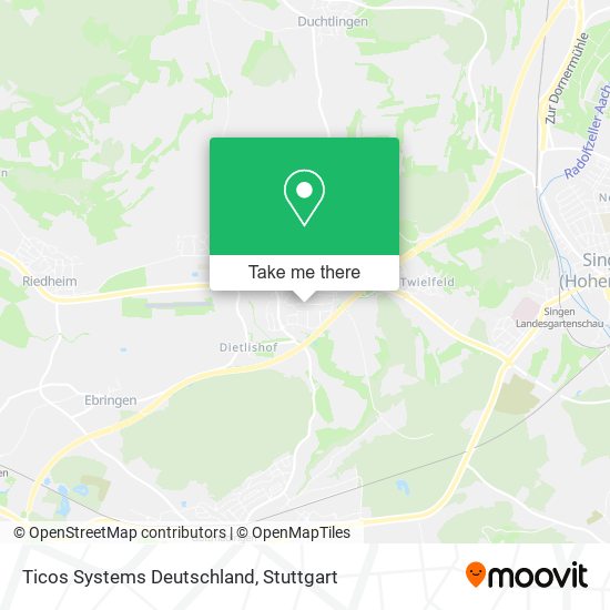 Карта Ticos Systems Deutschland