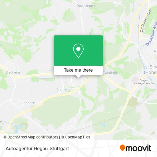 Карта Autoagentur Hegau