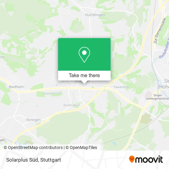 Карта Solarplus Süd