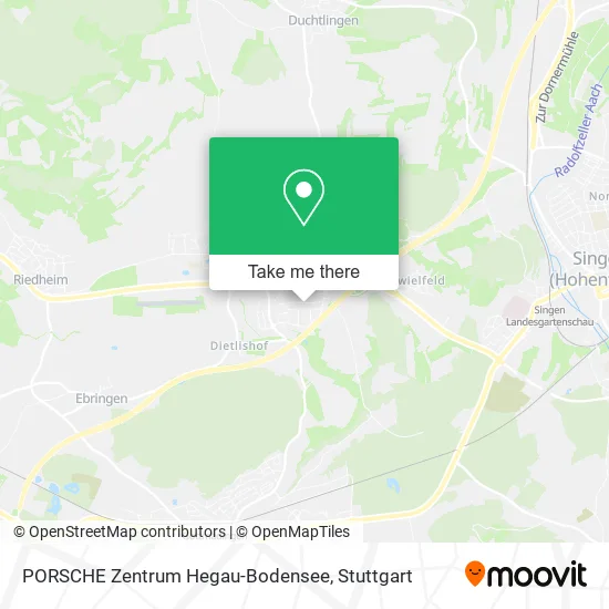 Карта PORSCHE Zentrum Hegau-Bodensee