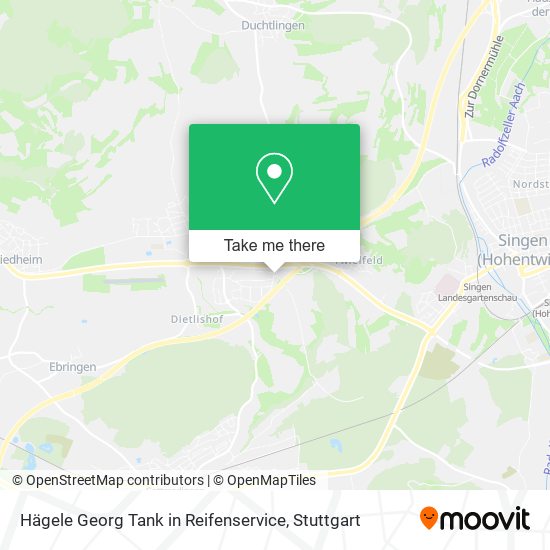 Hägele Georg Tank in Reifenservice map