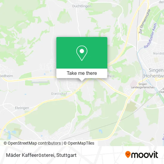 Карта Mäder Kaffeerösterei