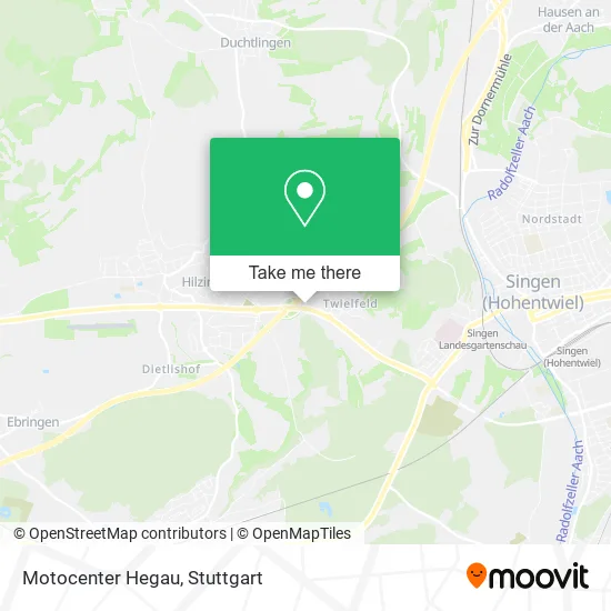 Motocenter Hegau map