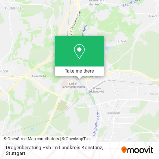 Карта Drogenberatung Psb im Landkreis Konstanz