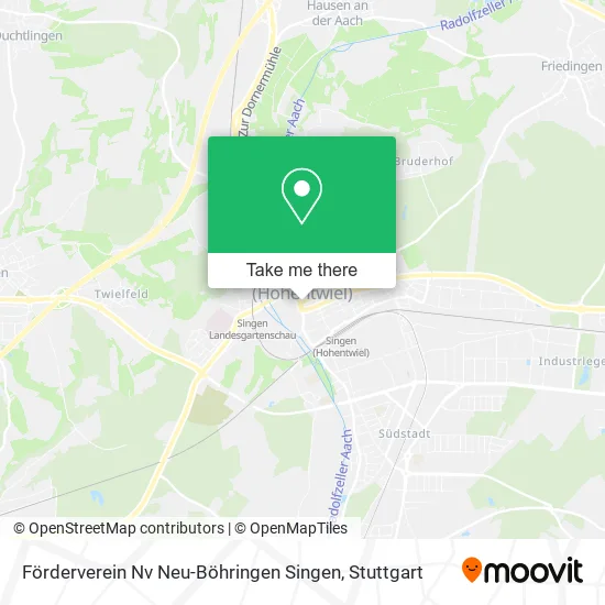Карта Förderverein Nv Neu-Böhringen Singen