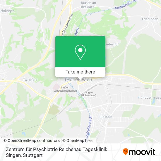 Zentrum für Psychiatrie Reichenau Tagesklinik Singen map
