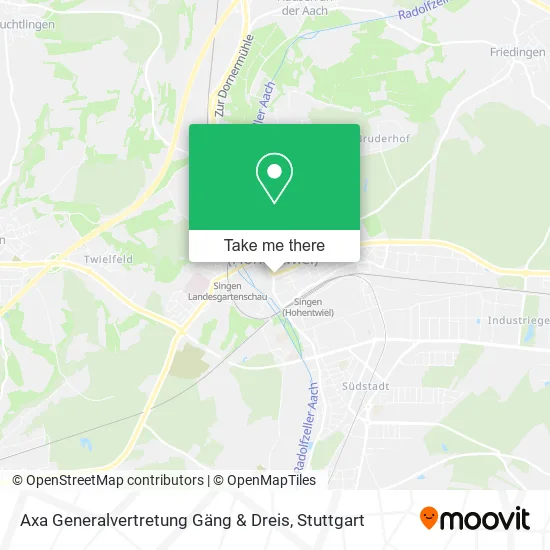 Карта Axa Generalvertretung Gäng & Dreis