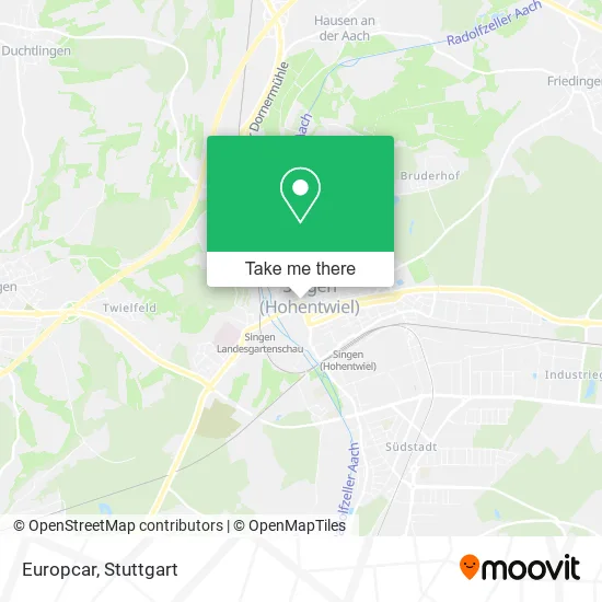 Карта Europcar