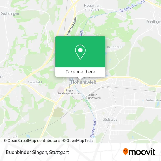 Карта Buchbinder Singen