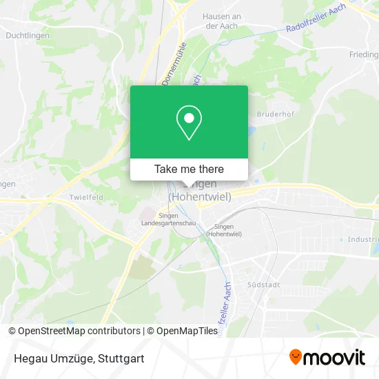 Карта Hegau Umzüge