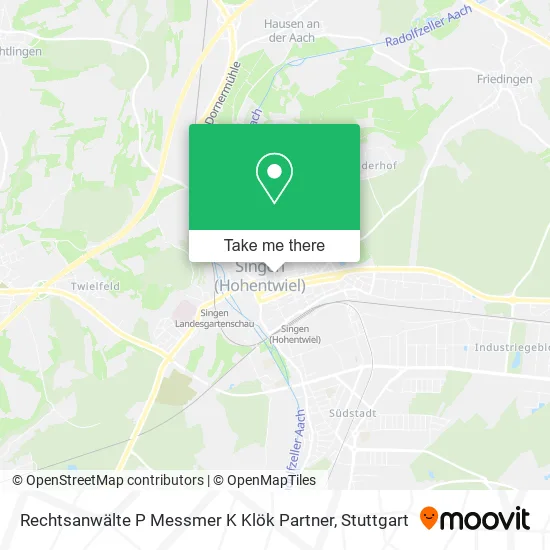 Карта Rechtsanwälte P Messmer K Klök Partner