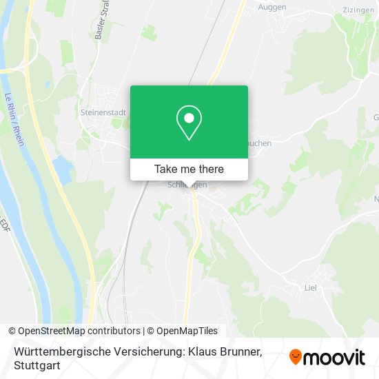 Württembergische Versicherung: Klaus Brunner map