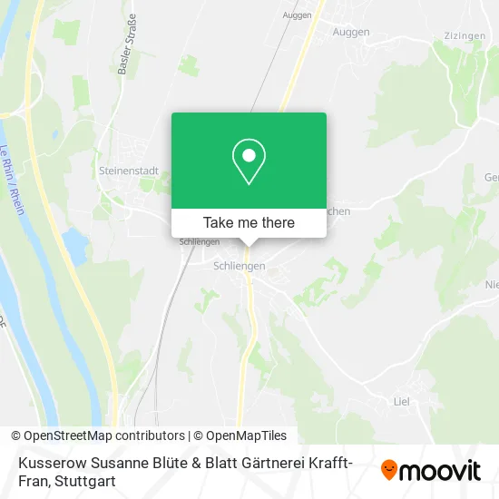 Карта Kusserow Susanne Blüte & Blatt Gärtnerei Krafft-Fran