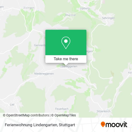 Ferienwohnung Lindengarten map