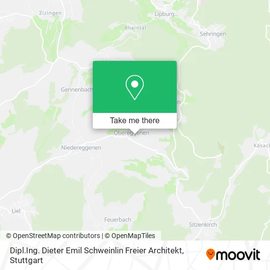 Карта Dipl.Ing. Dieter Emil Schweinlin Freier Architekt