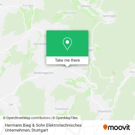 Карта Hermann Bieg & Sohn Elektrotechnisches Unternehmen