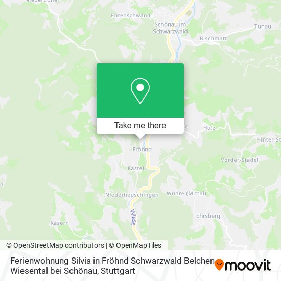 Ferienwohnung Silvia in Fröhnd Schwarzwald Belchen Wiesental bei Schönau map