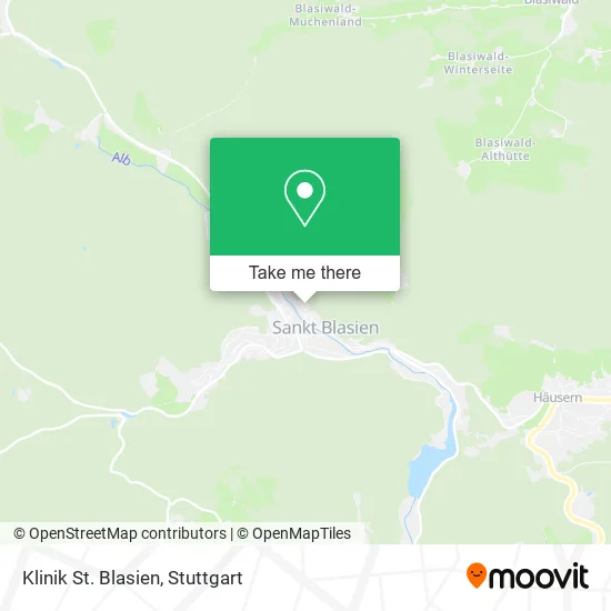 Карта Klinik St. Blasien