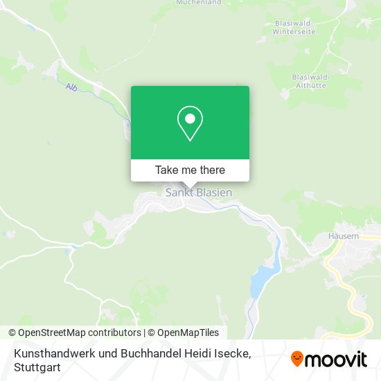 Карта Kunsthandwerk und Buchhandel Heidi Isecke