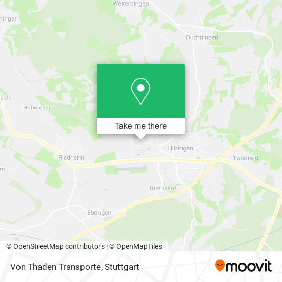 Карта Von Thaden Transporte