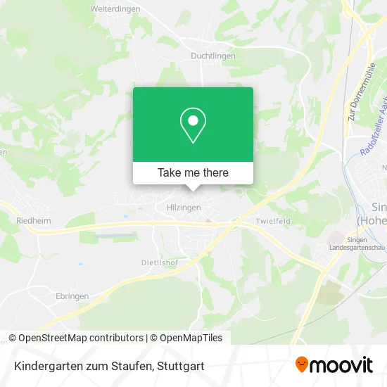 Карта Kindergarten zum Staufen