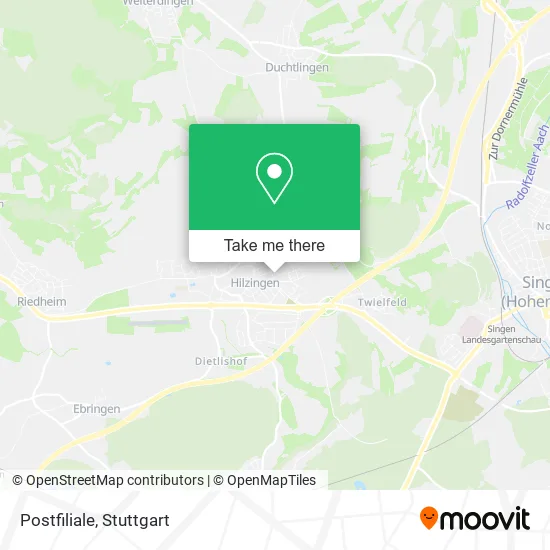 Карта Postfiliale