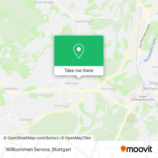 Карта Willkommen Service