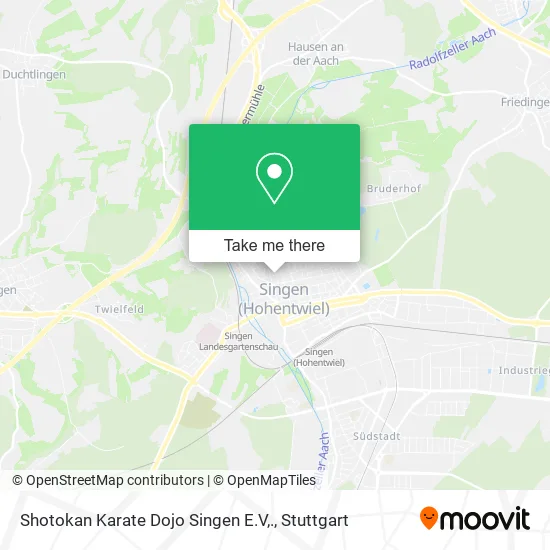Карта Shotokan Karate Dojo Singen E.V,.
