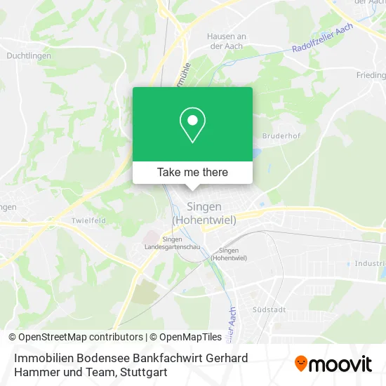 Карта Immobilien Bodensee Bankfachwirt Gerhard Hammer und Team