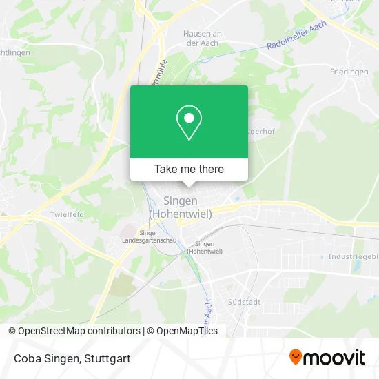 Карта Coba Singen