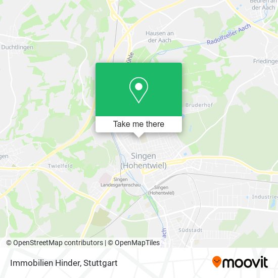 Immobilien Hinder map