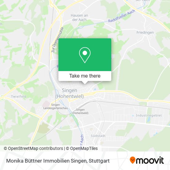 Monika Büttner Immobilien Singen map