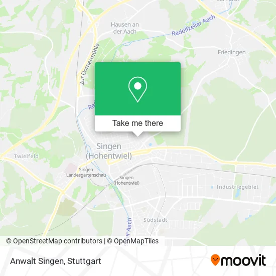 Карта Anwalt Singen