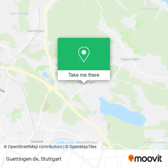 Карта Guettingen de