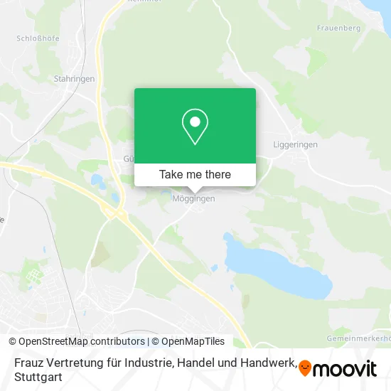 Карта Frauz Vertretung für Industrie, Handel und Handwerk