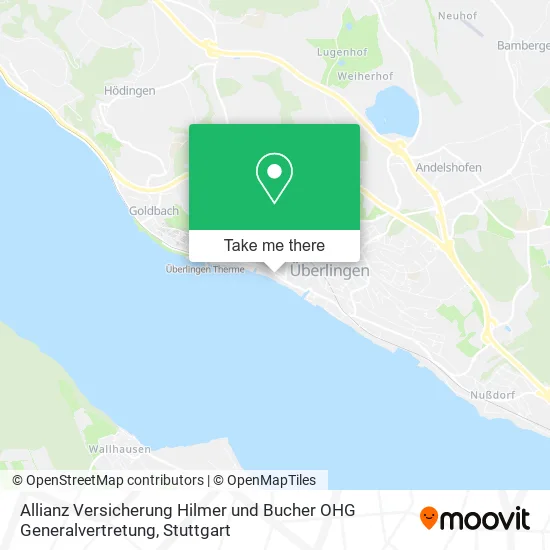 Карта Allianz Versicherung Hilmer und Bucher OHG Generalvertretung