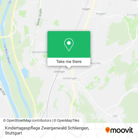 Карта Kindertagespflege Zwergenwald Schliengen