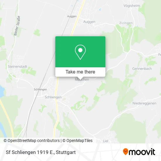 Карта Sf Schliengen 1919 E.