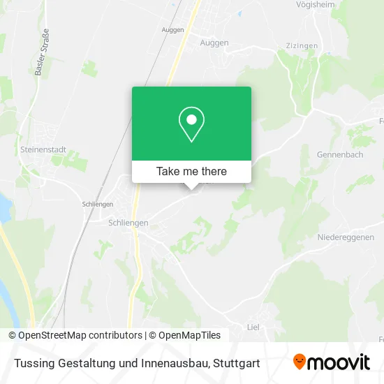 Карта Tussing Gestaltung und Innenausbau