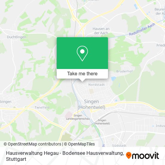 Карта Hausverwaltung Hegau - Bodensee Hausverwaltung