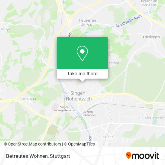 Карта Betreutes Wohnen